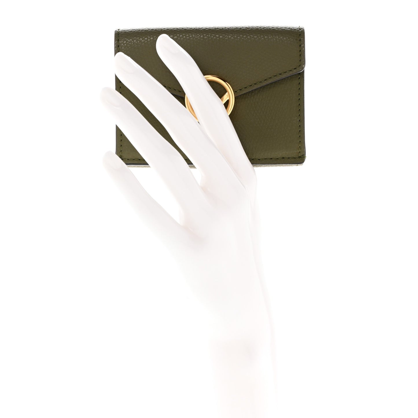 Vitello Cruise F is Fendi Micro Tri-Fold Envelope Wallet Asparago