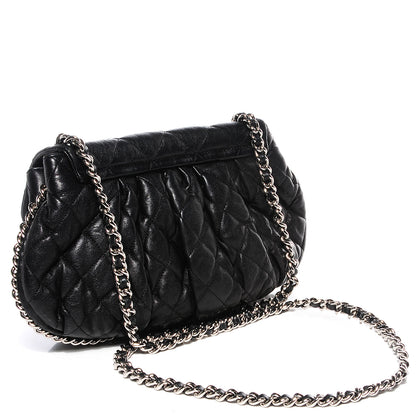 Chanel Washed Lambskin Chain Around Medium Messenger Black 3 of 9