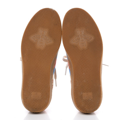 Gucci GG Monogram Suede Web Mens G74 Sneakers 5 Beige Ruggine Cuir 5 of 9