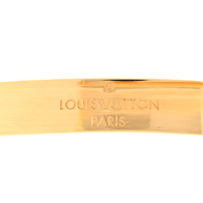 Louis Vuitton Metal Nanogram Hoop Earrings Gold 5 of 5
