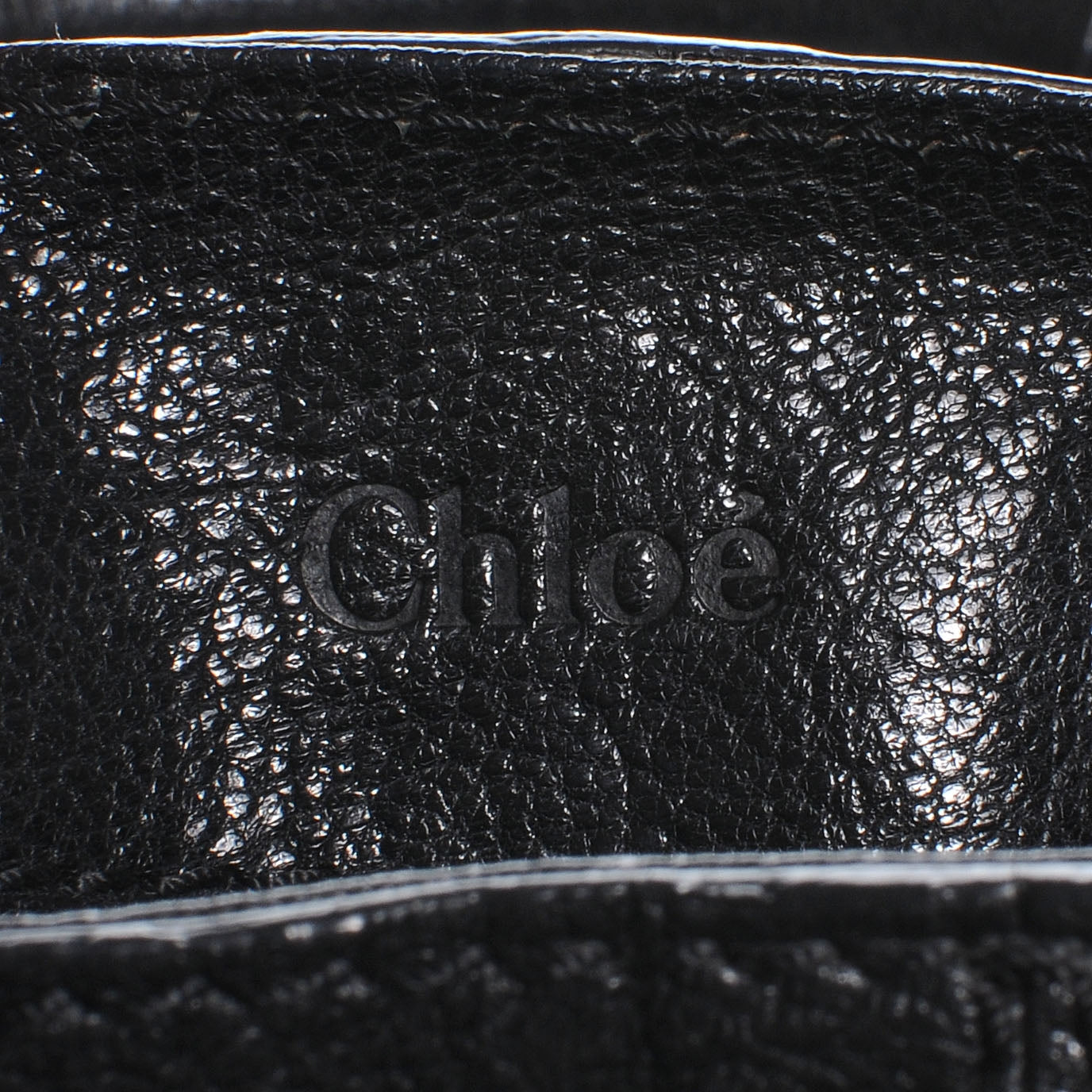 Chloe Python Chevron Paddington Black 7 of 9