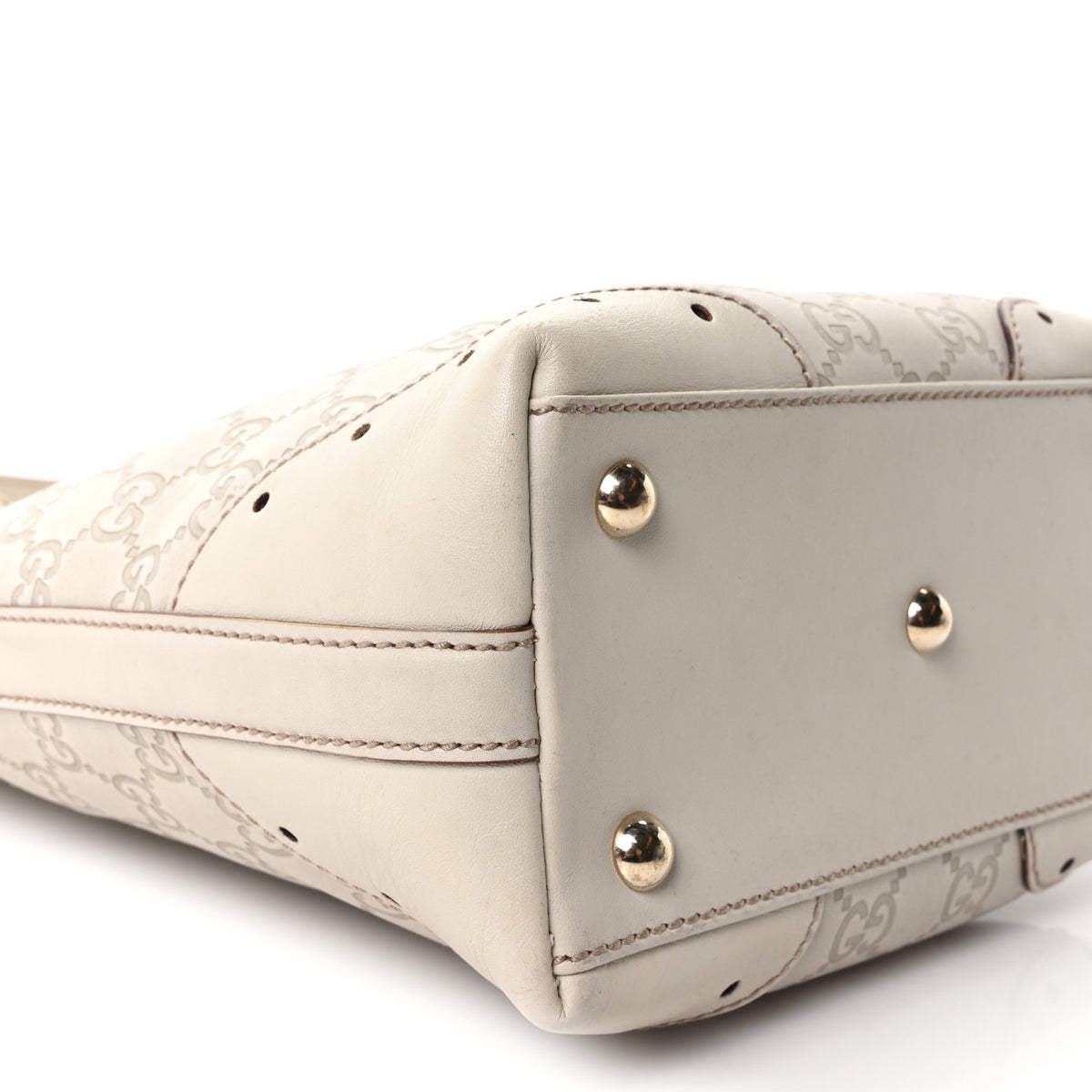 Guccissima Small Punch Tote Off White