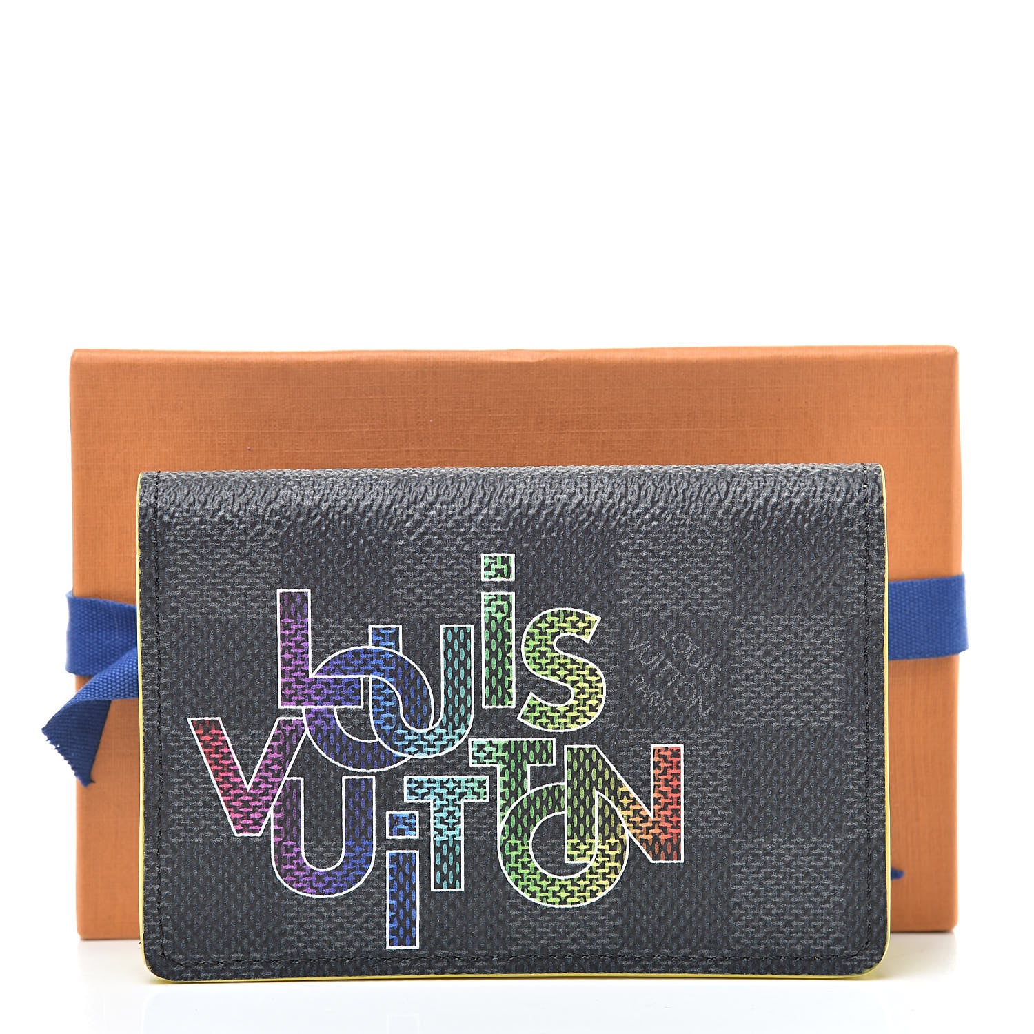 Louis Vuitton Damier Graphite Logo Pocket Organizer Yellow 10 of 10