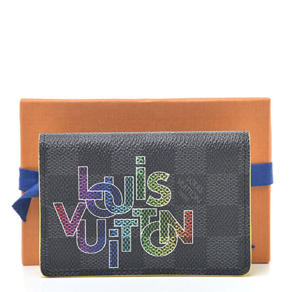 Louis Vuitton Damier Graphite Logo Pocket Organizer Yellow 10 of 10