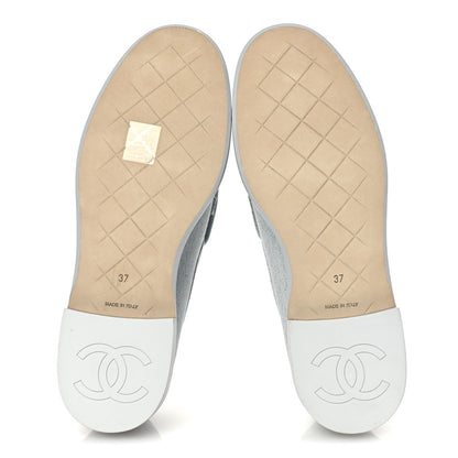 Chanel Denim CC Turnlock Loafers 37 Blue 7 of 11