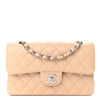 Chanel Caviar Quilted Small Double Flap Beige 1 of 9