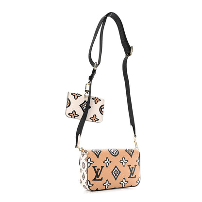 Louis Vuitton Monogram Wild At Heart Felicie Strap & Go Arizona Creme 2 of 4