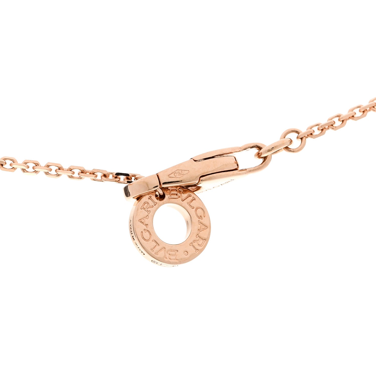 Bulgari 18K Rose Gold Diamond Carnelian Divas' Dream Pendant Necklace 4 of 7