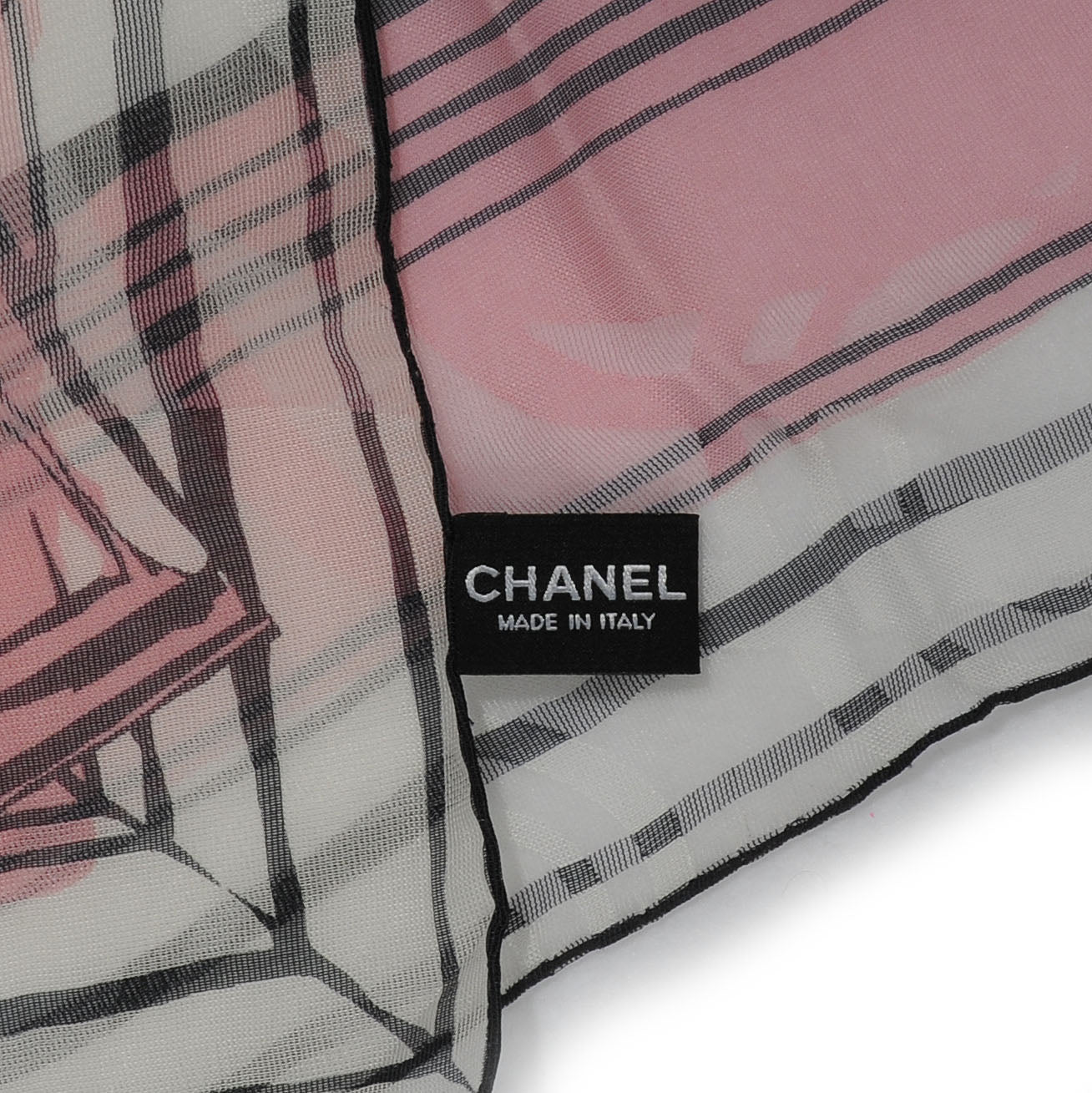 Silk Rayon CC Logo Stole Pink