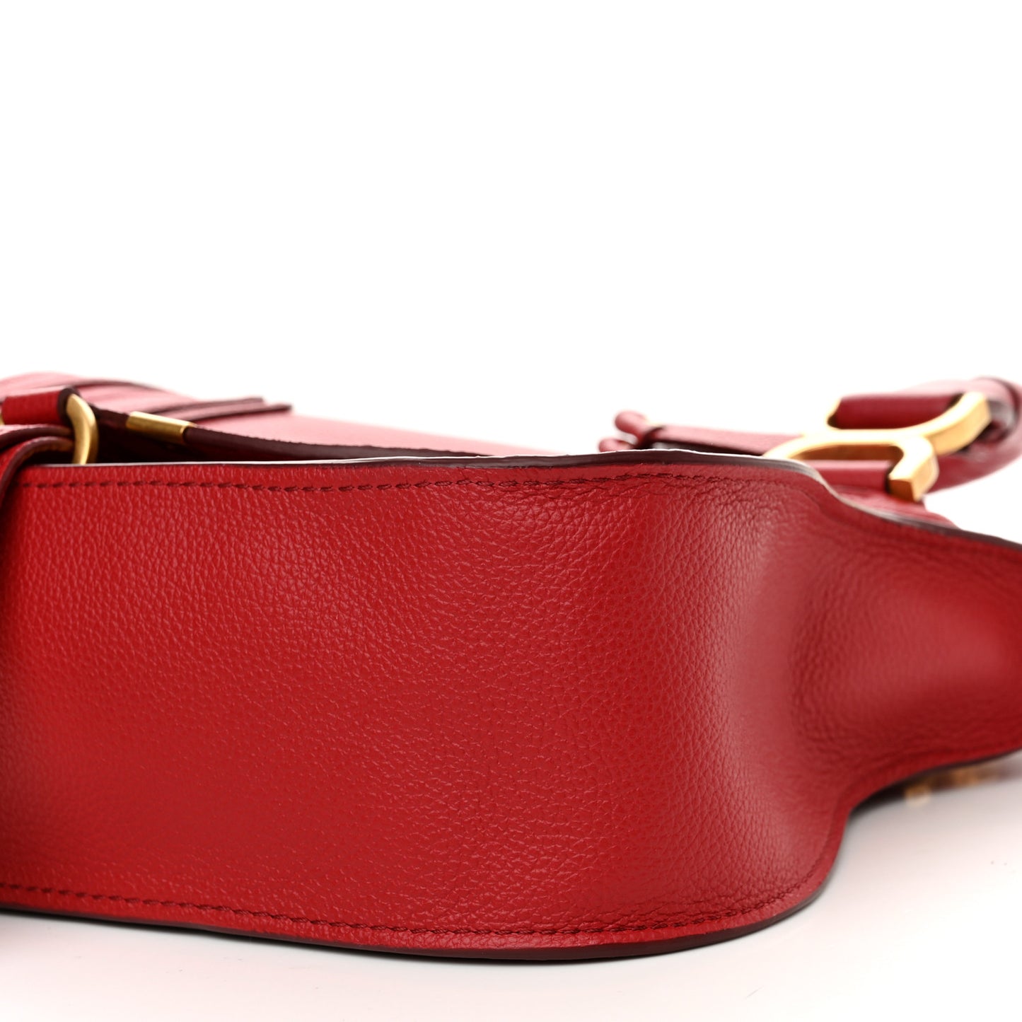 Calfskin Small Marcie Satchel Dahlia Red