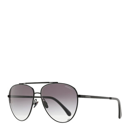Chanel Metal Aviator Sunglasses 4279-B Black 1 of 7