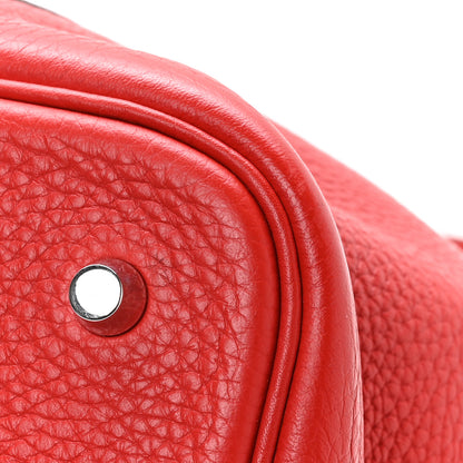Hermes Taurillon Clemence Picotin Lock 22 MM Rouge Tomate 9 of 11