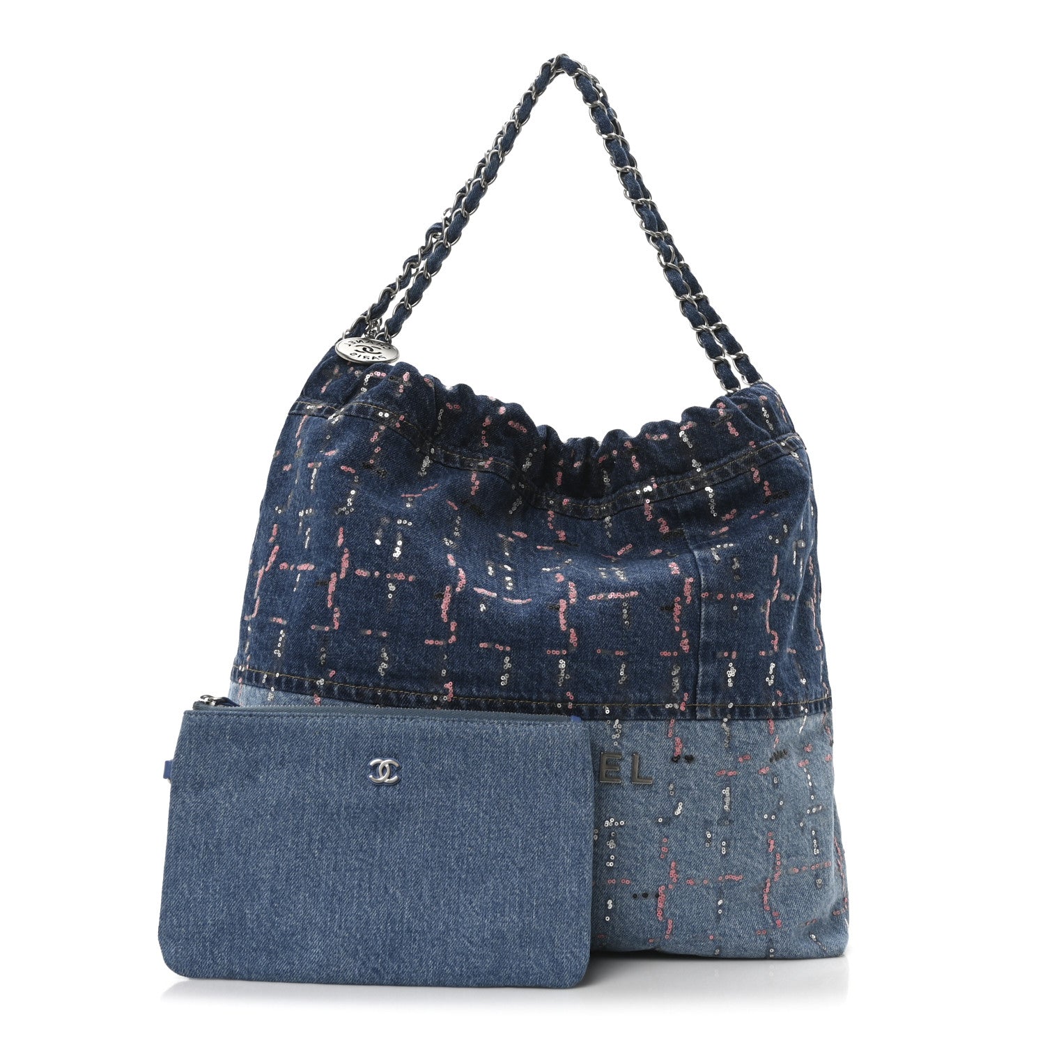 Chanel Denim Sequin Chanel 22 Blue 5 of 21