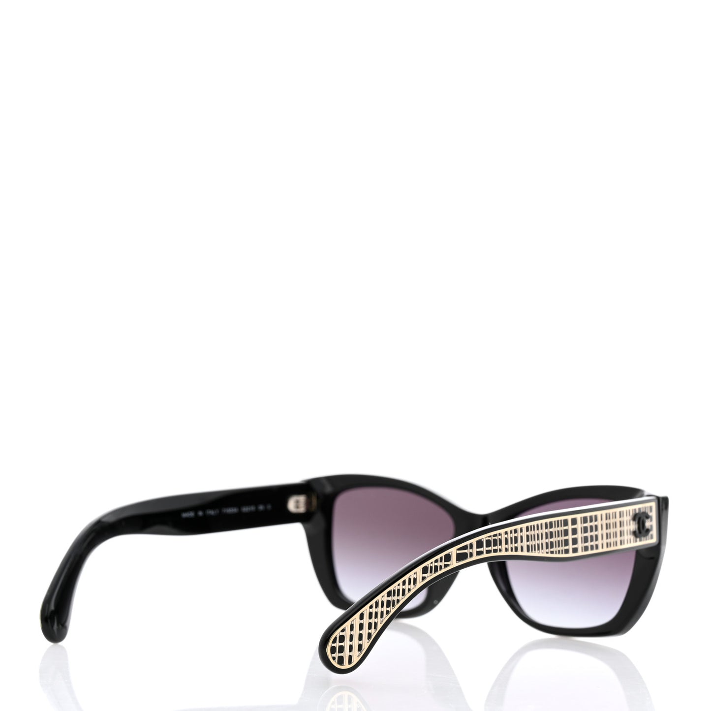 Acetate Metal Butterfly Sunglasses 71553A Black
