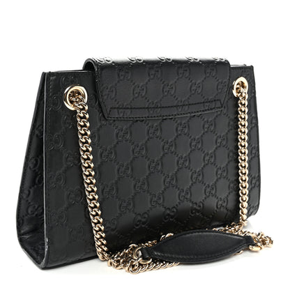 Gucci Guccissima Small Emily Shoulder Bag Black 3 of 10