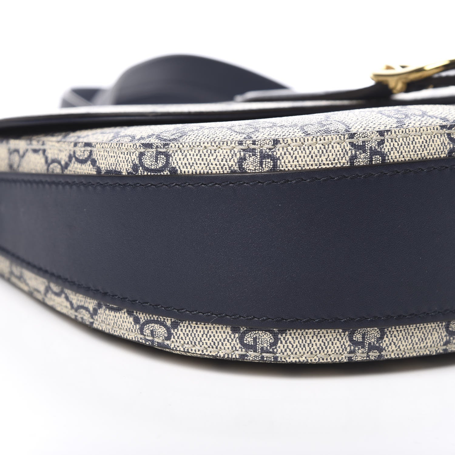 Gucci GG Supreme Monogram Small Messenger Shoulder Bag Beige Blue Navy 9 of 13
