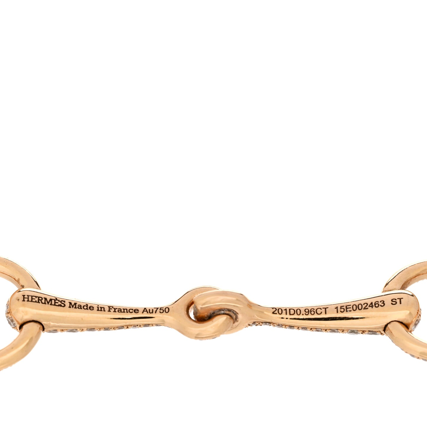 18K Rose Gold Diamond TPM Filet d'Or Pave Bracelet ST