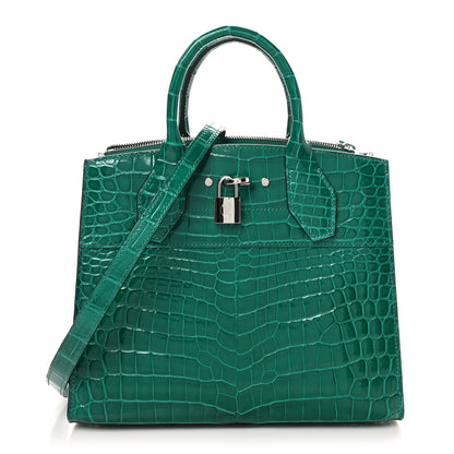 Louis Vuitton Crocodile City Steamer PM Emeraude 1 of 10