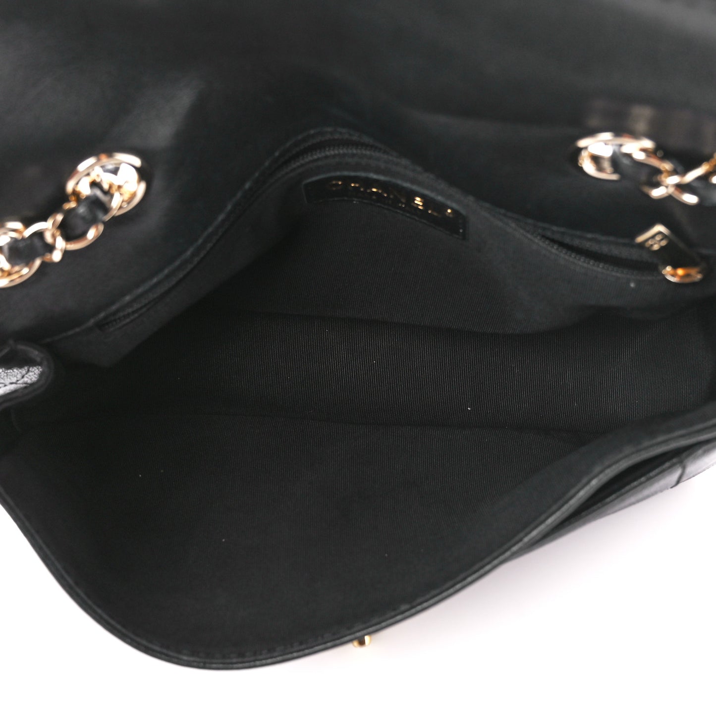 Goatskin Quilted Coco Curve Flap Messenger Flap Black