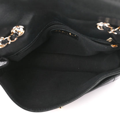 Chanel Goatskin Quilted Coco Curve Flap Messenger Flap Black 5 of 12