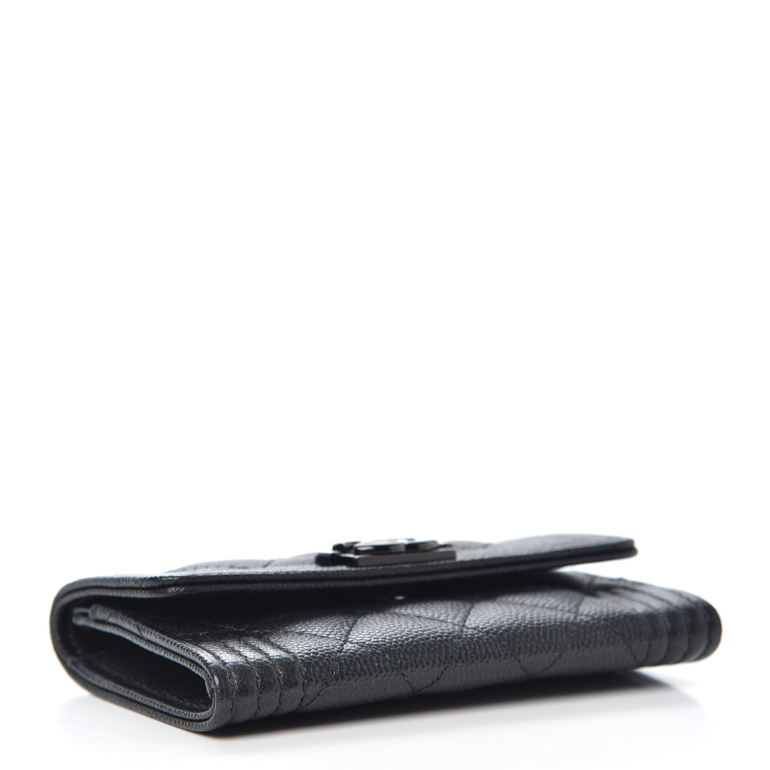 Chanel Caviar Quilted Boy Flap Card Holder So Black 4 of 8