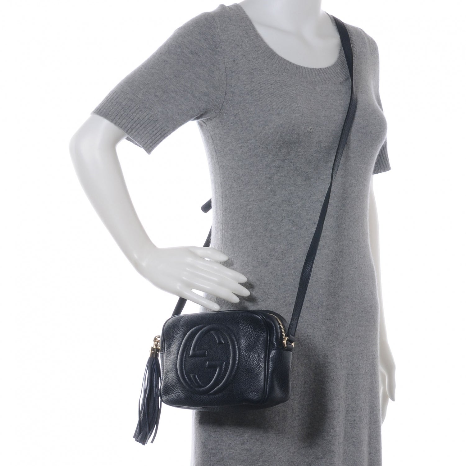 Gucci Pebbled Calfskin Small Soho Disco Bag Black 2 of 7