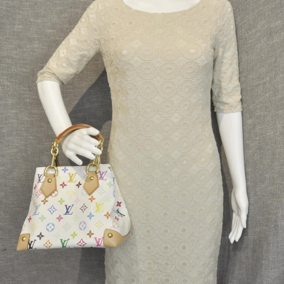 Louis Vuitton Monogram Multicolor Audra White 2 of 10