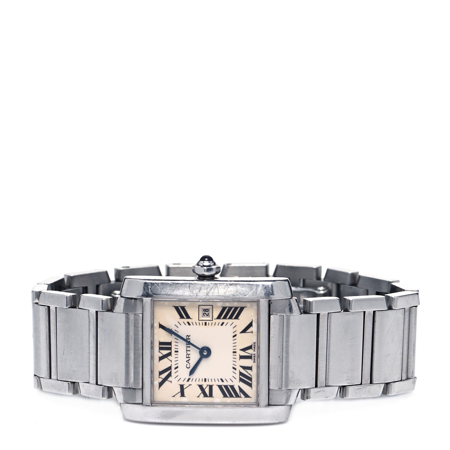 Cartier Stainless Steel 25mm Tank Francaise Quartz Watch 2 of 5