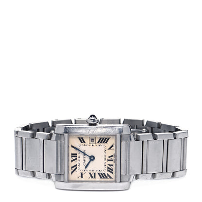Cartier Stainless Steel 25mm Tank Francaise Quartz Watch 2 of 5