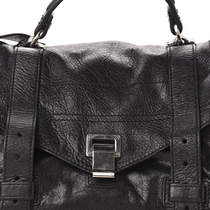Proenza Schouler Lambskin Medium PS1 Plus Zip Satchel Black 12 of 12