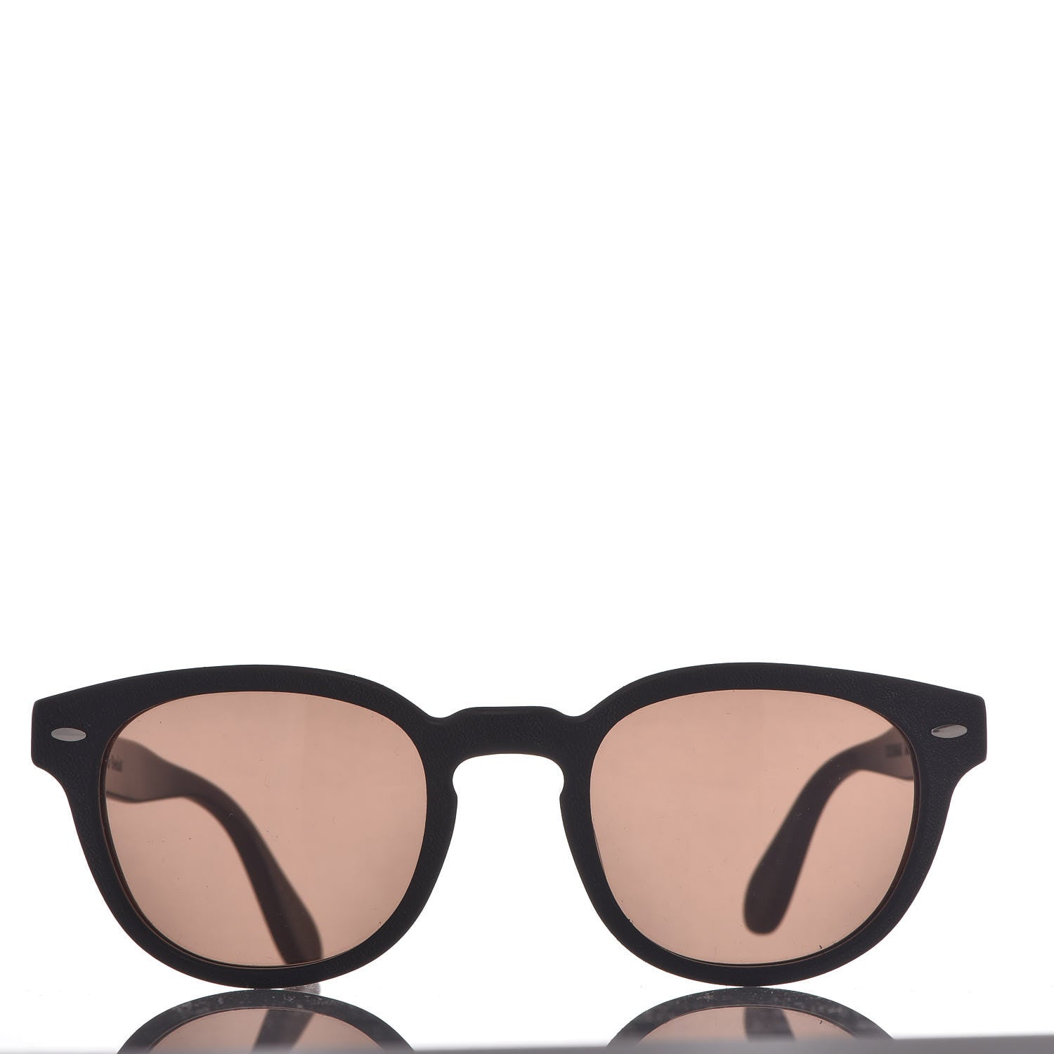 Oliver Peoples Calfskin Sheldrake Berluti Sunglasses Black Brown 3 of 8