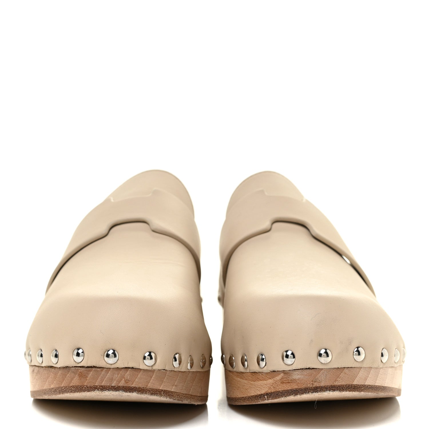 Hermes Calfskin Calya Mules 39 Hetre 2 of 14
