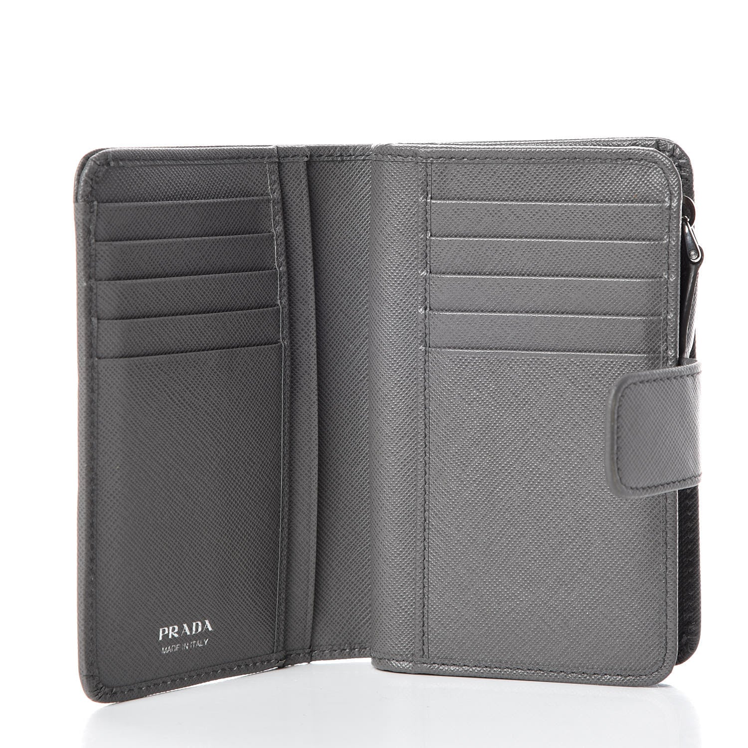 Prada Saffiano Compact Wallet Marmo 7 of 8