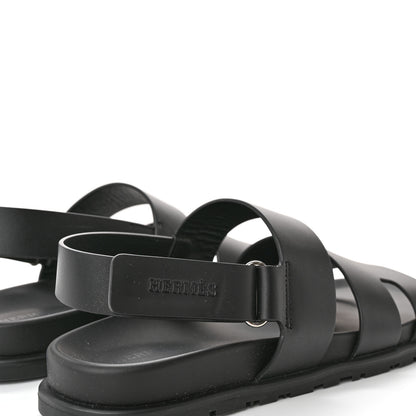 Hermes Calfskin Mens Genius Sandals 41.5 Black 9 of 11