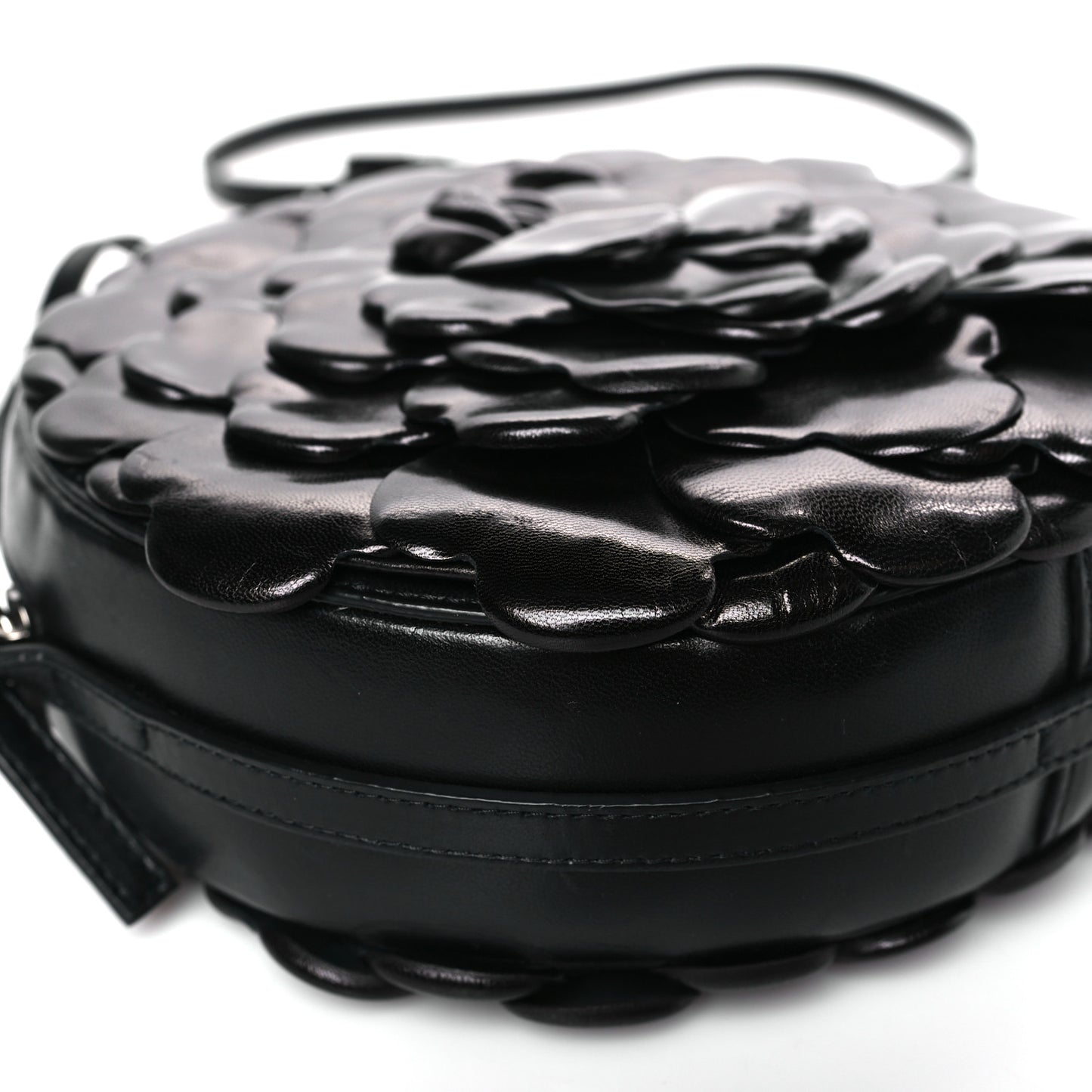 Nappa Atelier 03 Rose Edition Round Crossbody Bag Black