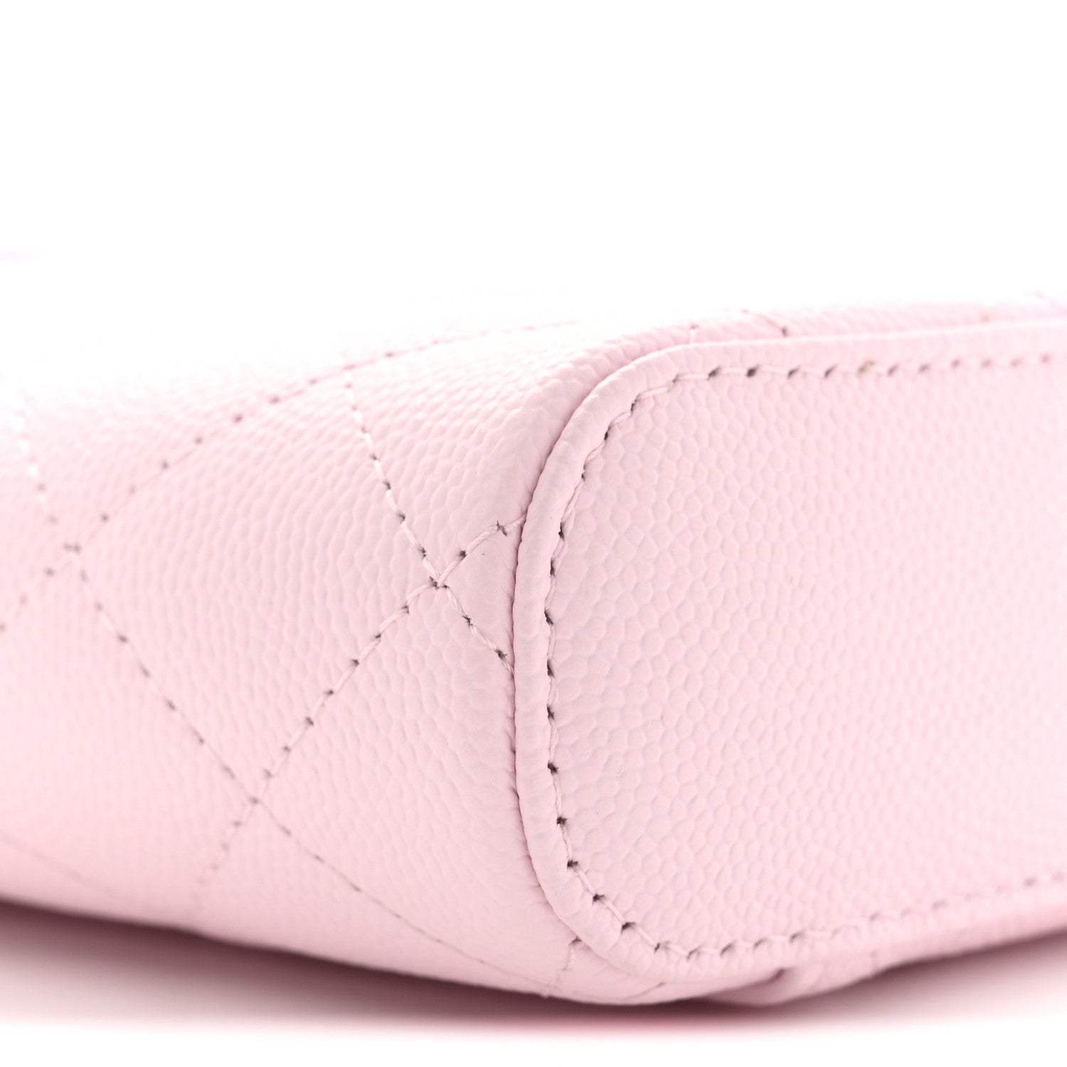 Chanel Caviar Quilted Phone Holder With Chain Light Pink 9 of 11