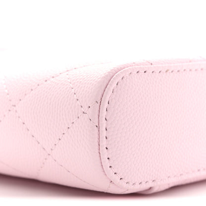 Chanel Caviar Quilted Phone Holder With Chain Light Pink 9 of 11