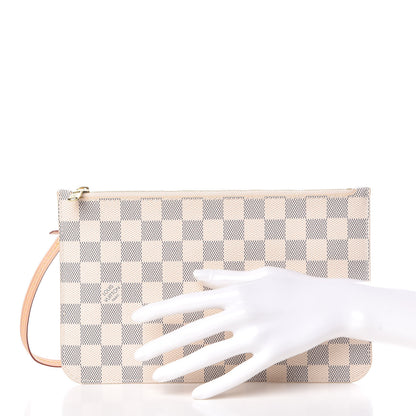 Louis Vuitton Damier Azur Neverfull MM GM Pochette 2 of 8