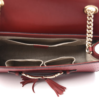 Gucci Microguccissima Medium Emily Chain Shoulder Bag Red 5 of 10