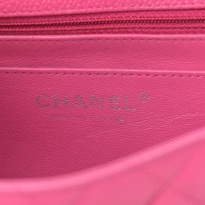 Chanel Caviar Quilted Mini Square Flap Pink 6 of 10