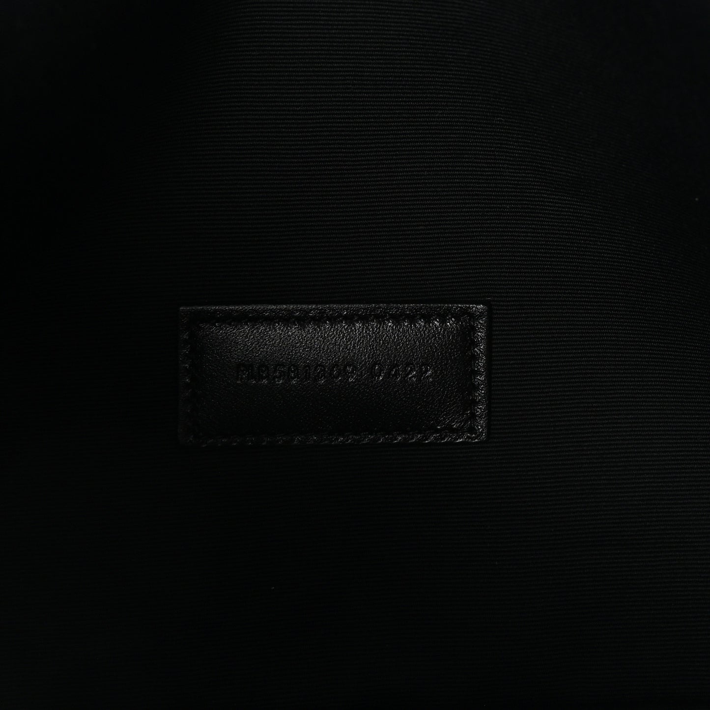 Linen Canvas Rive Gauche Zipped Pouch Black