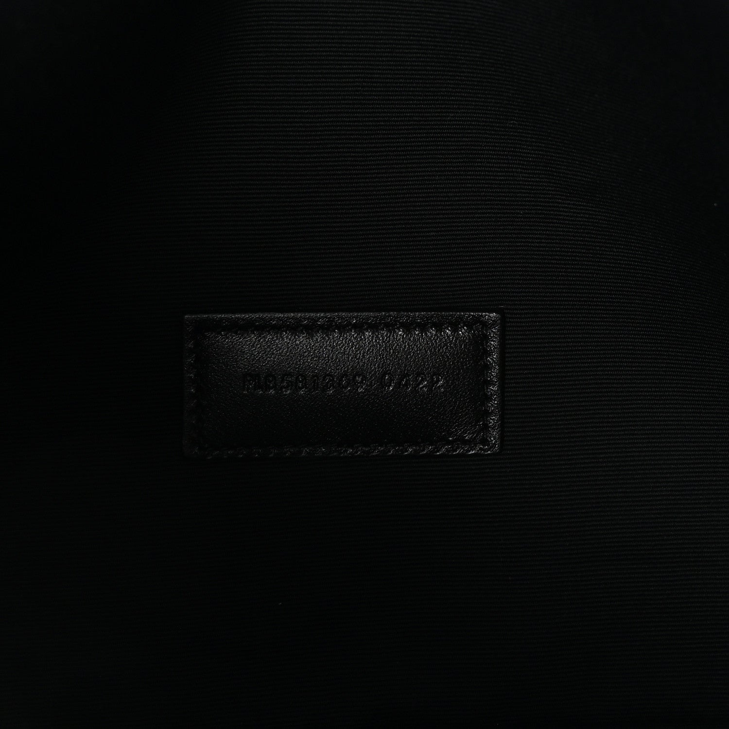 Saint Laurent Linen Canvas Rive Gauche Zipped Pouch Black 7 of 7