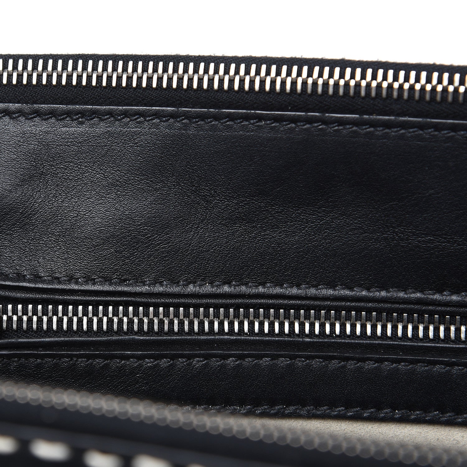 Prada City Calf Hand Stitched Medium Galleria Double Zip Tote Black 18 of 19