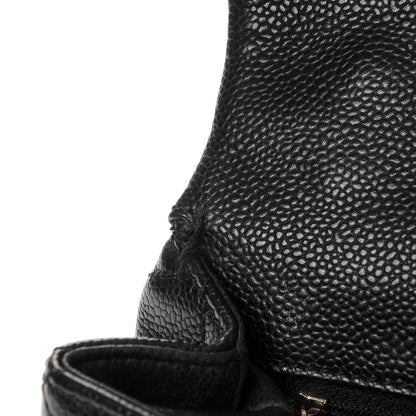 Chanel Caviar Quilted Medium Kelly Flap Bag Black 9 of 12