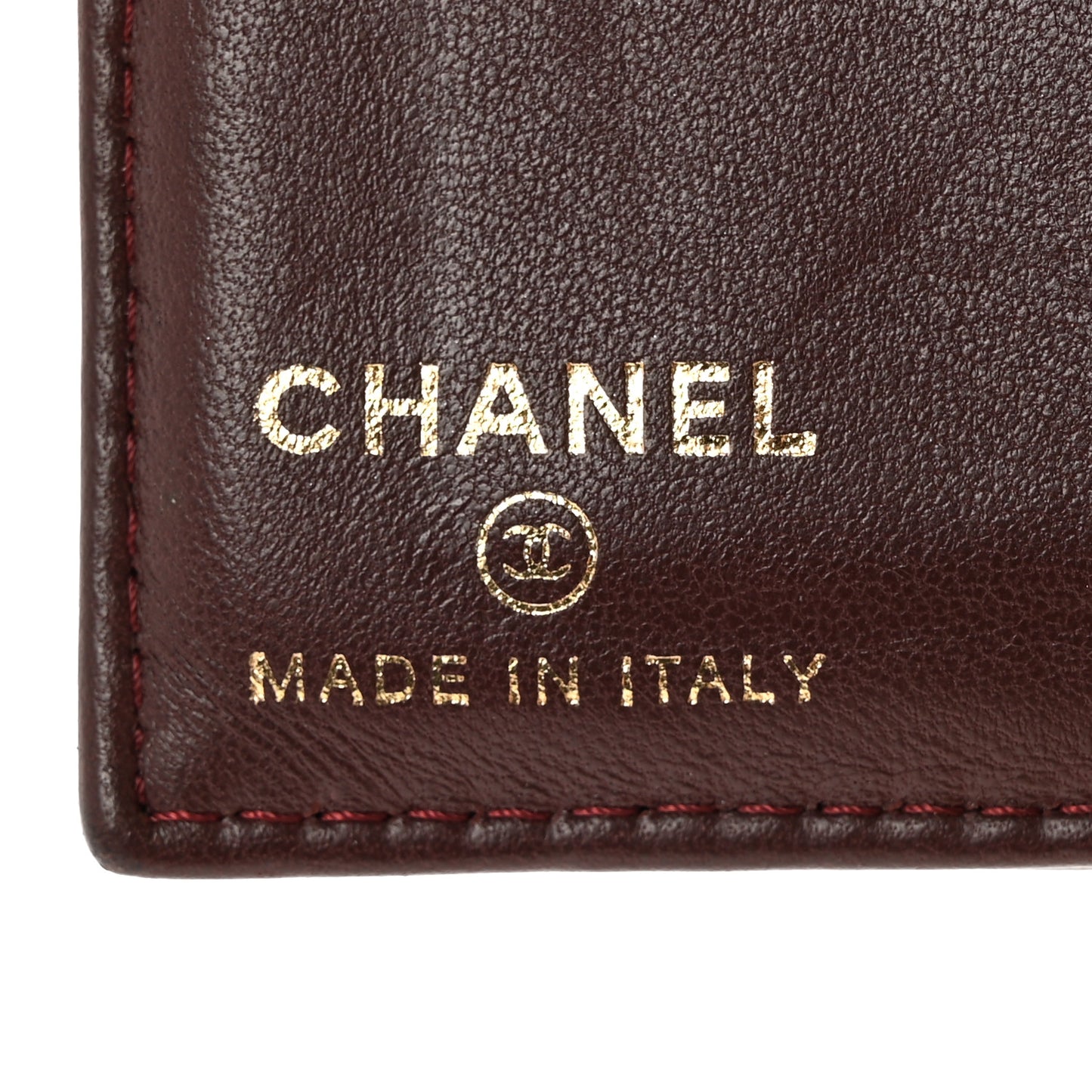 Lambskin Quilted Card Holder Wallet Black