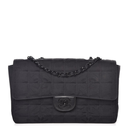 Chanel Nylon Medium Travel Flap Black 1 of 7