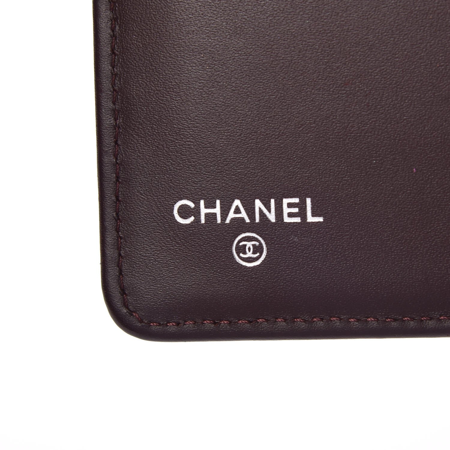 Chanel Caviar Quilted Zipped Pocket Wallet Dark Purple 7 of 10