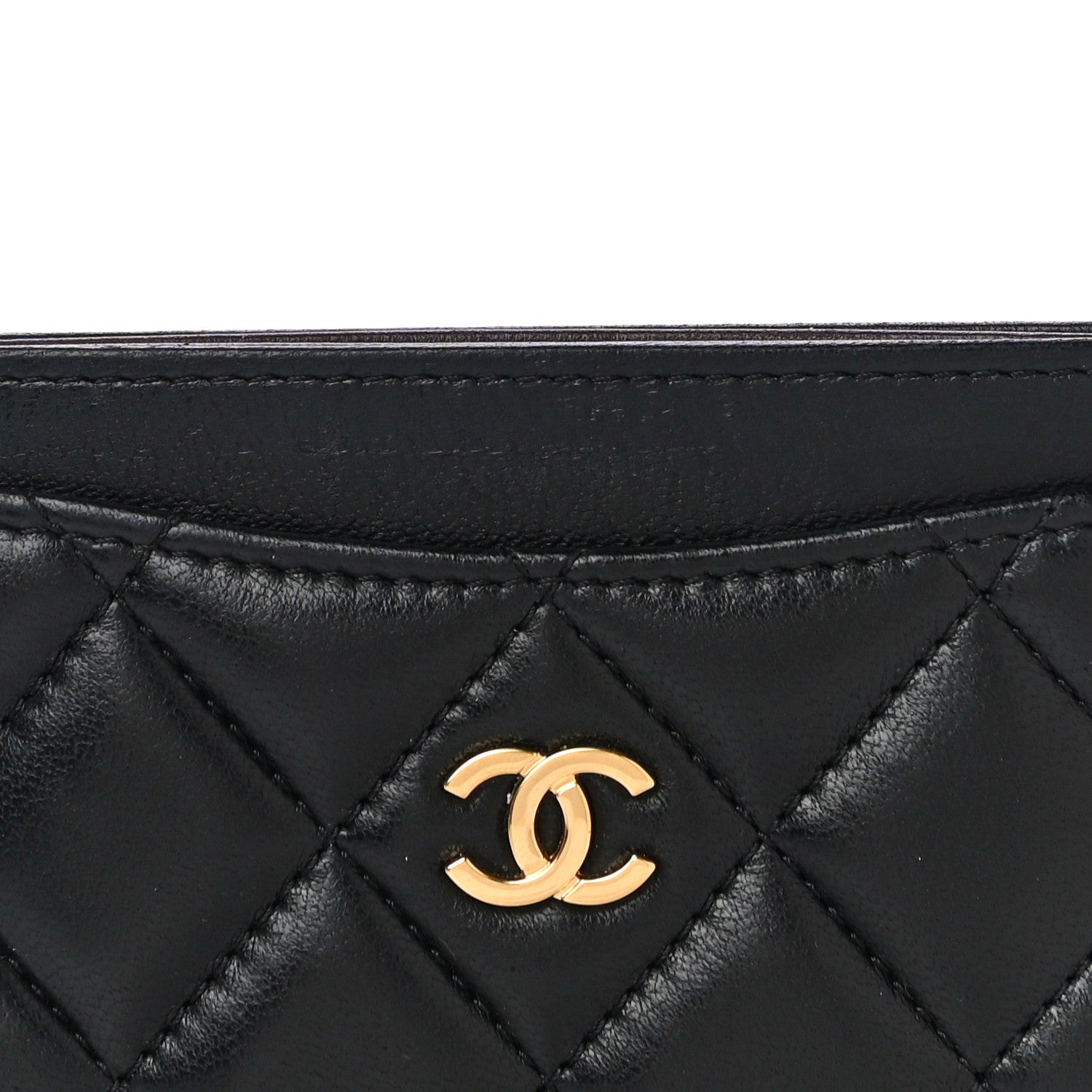 Chanel Lambskin Quilted Card Holder Black 8 of 11