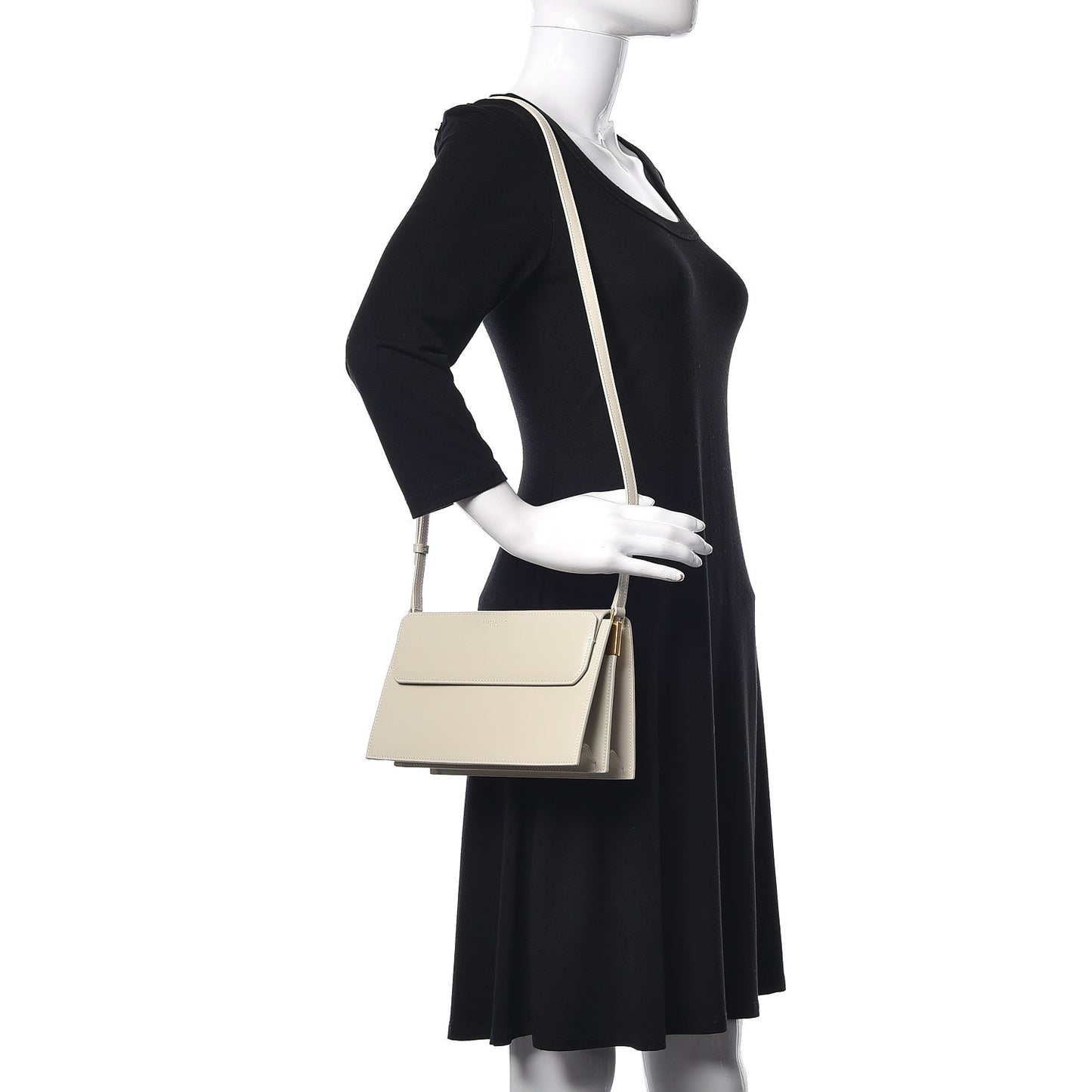Smooth Calfskin Catherine Crossbody Off White