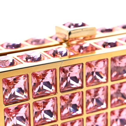 Judith Leiber Austrian Crystal Princess Minaudiere Pink 9 of 12